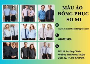 Mẫu áo đồng phục sơ mi nhân viên