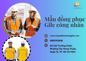 Mẫu đồng phục Gile công nhân