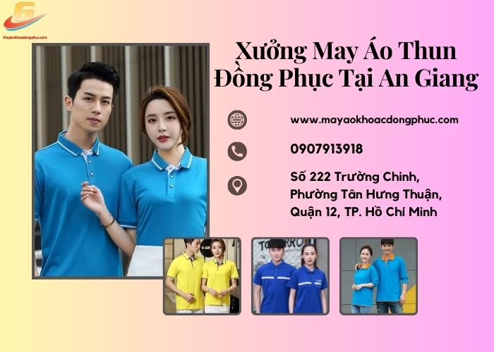 Xưởng May áo thun đồng phục giá rẻ tại An Giang