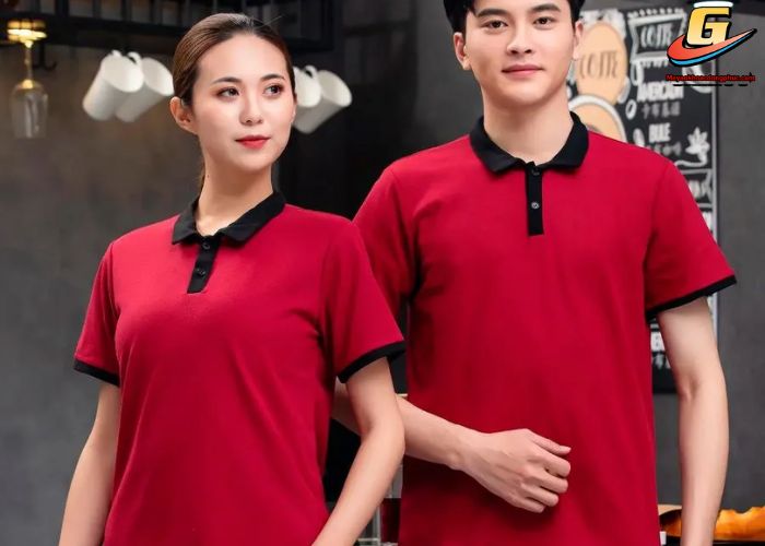 Đồng phục áo thun công ty màu đỏ
