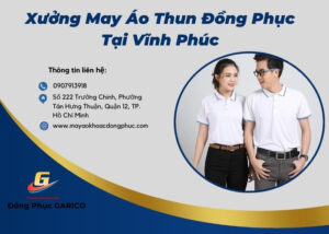 Xưởng May áo thun đồng phục tại Vĩnh Phúc