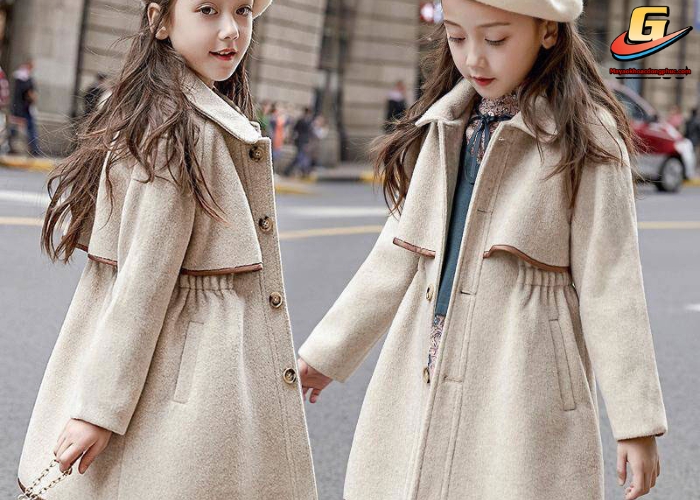 Cách may áo khoác cho bé gái 
