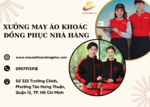 may áo khoác đồng phục nhà hàng