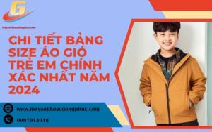 Bảng size áo gió trẻ em