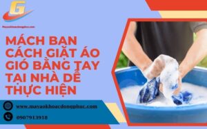 Cách giặt áo gió bằng tay