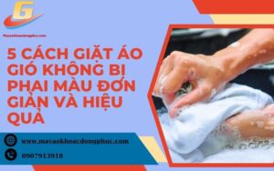 Cách giặt áo gió không bị phai màu