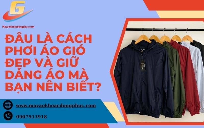 Cách phơi áo gió đẹp