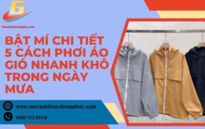 Cách phơi áo gió nhanh khô